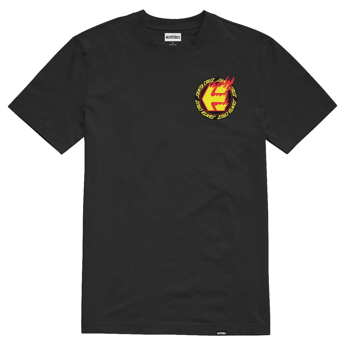 Polera Etnies Santa Cruz Flame Black