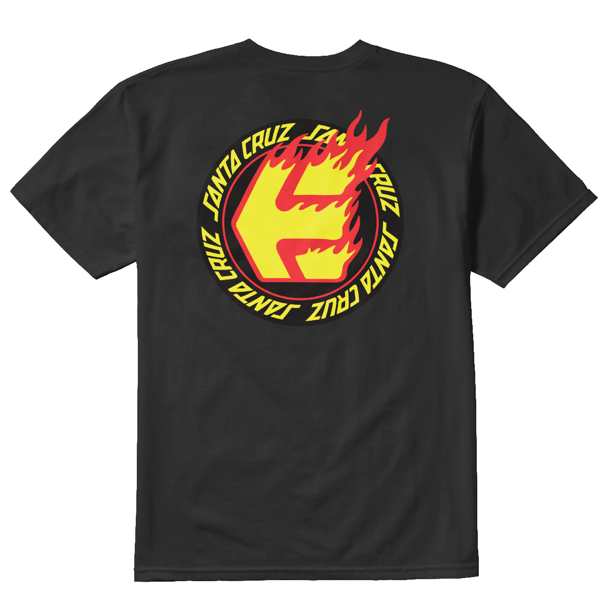 Polera Etnies Santa Cruz Flame Black