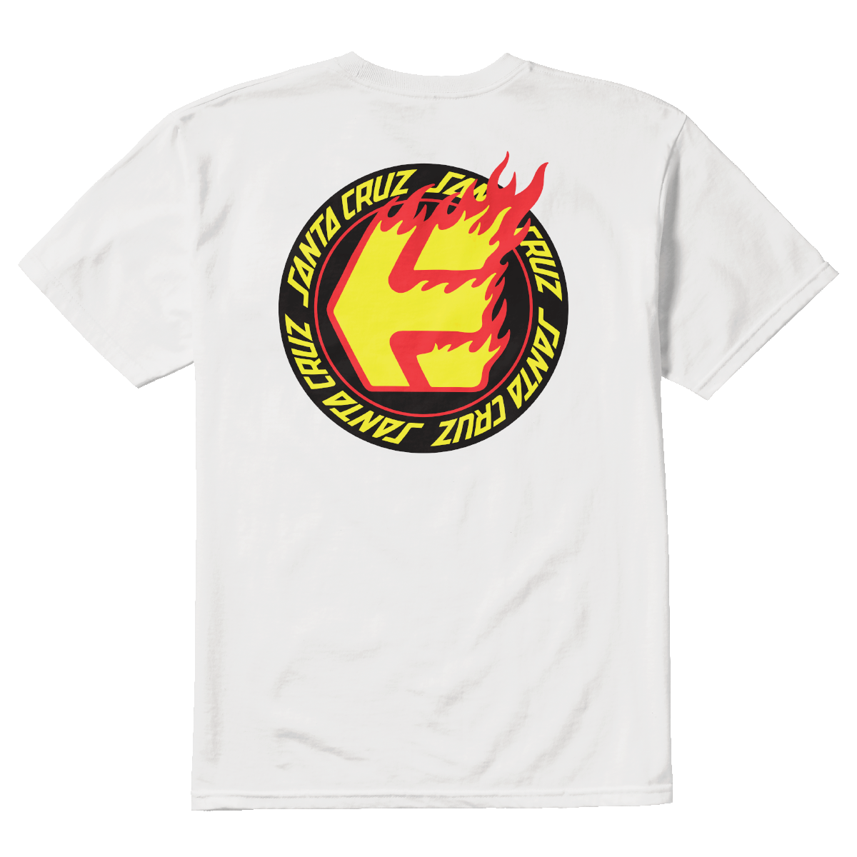 Polera Etnies Santa Cruz Flame White
