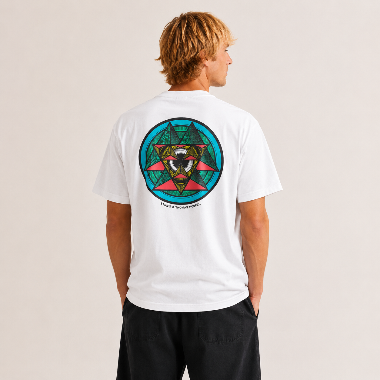 Polera x Thomas Hooper Abstract White