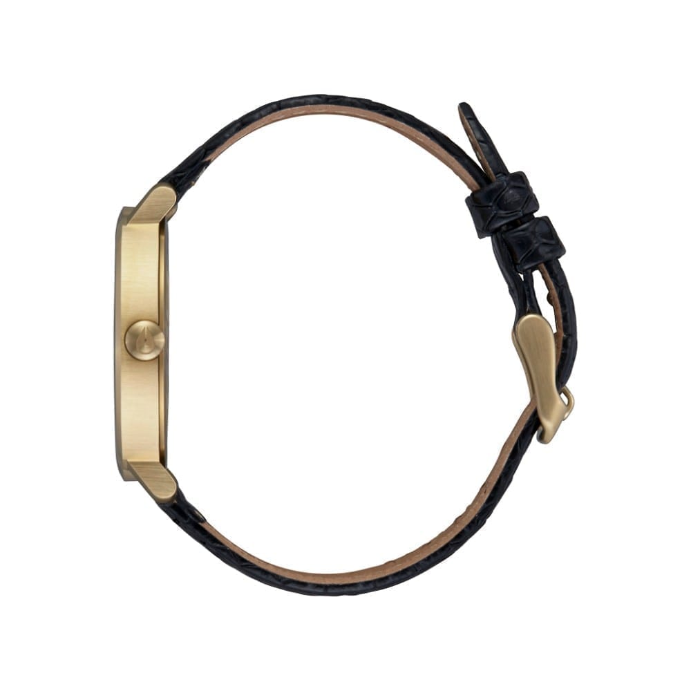 Reloj Nixon Arrow Leather Gold Black Palm
