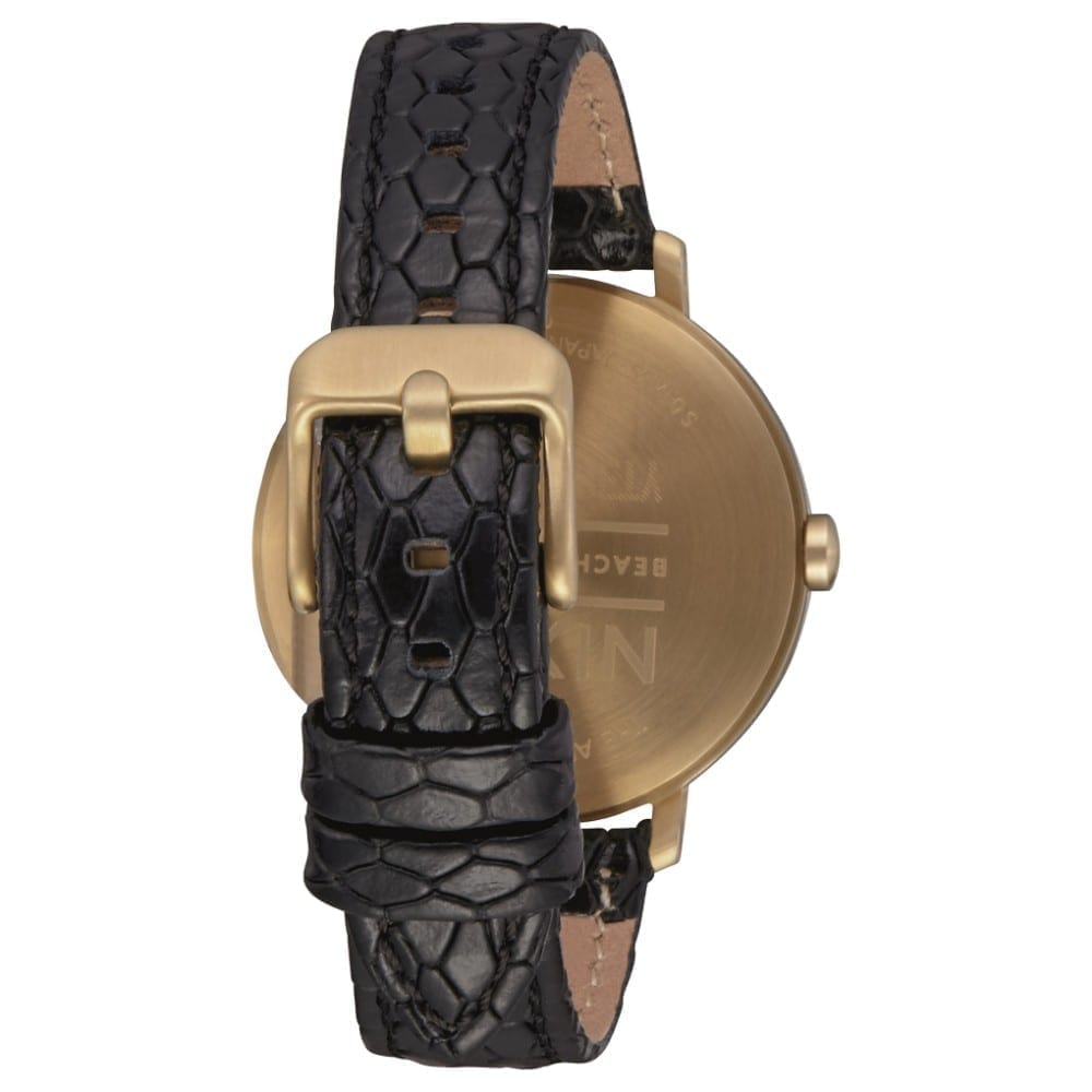 Reloj Nixon Arrow Leather Gold Black Palm
