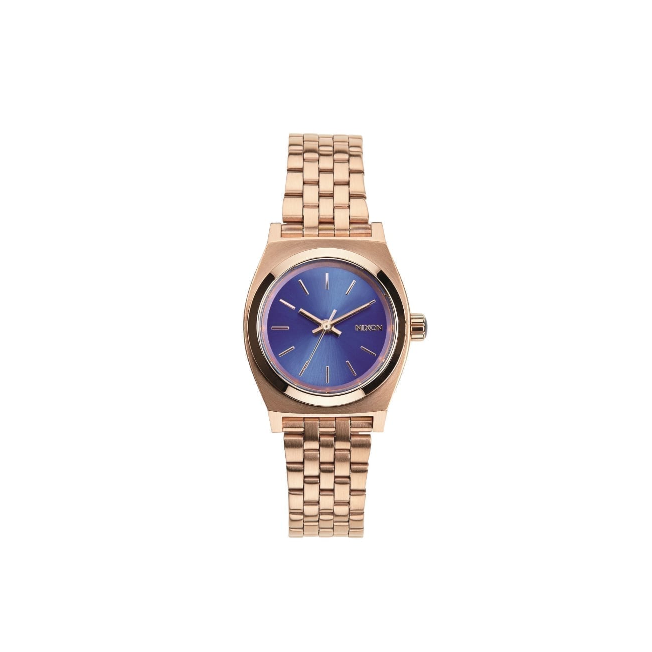 Reloj Nixon Small Time Teller Rose Gold Navy