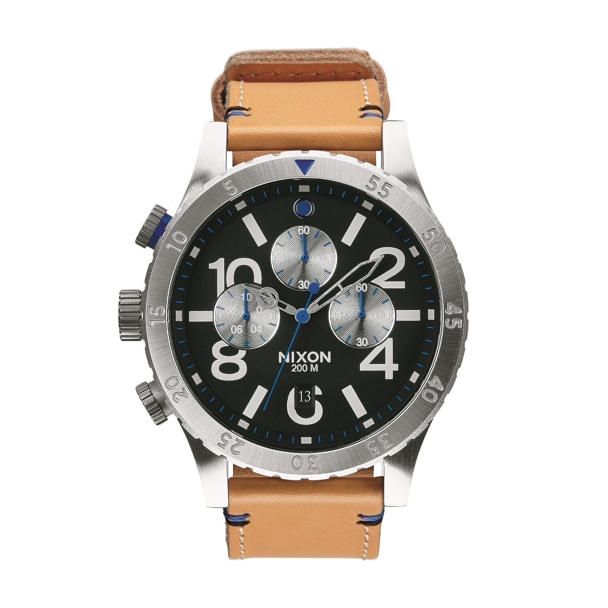 Reloj Nixon 48-20 Chrono Leather Natural