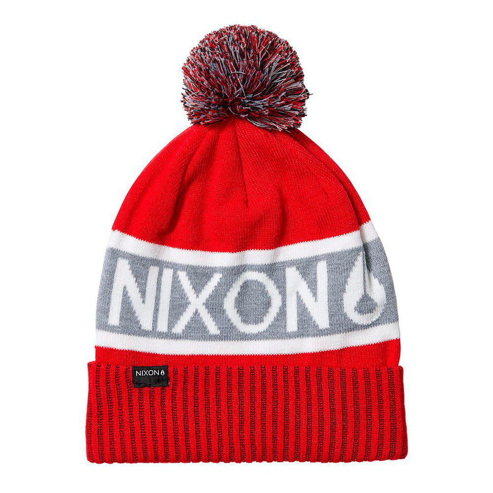 Gorro Teamster R Beanie Red Gray Nixon