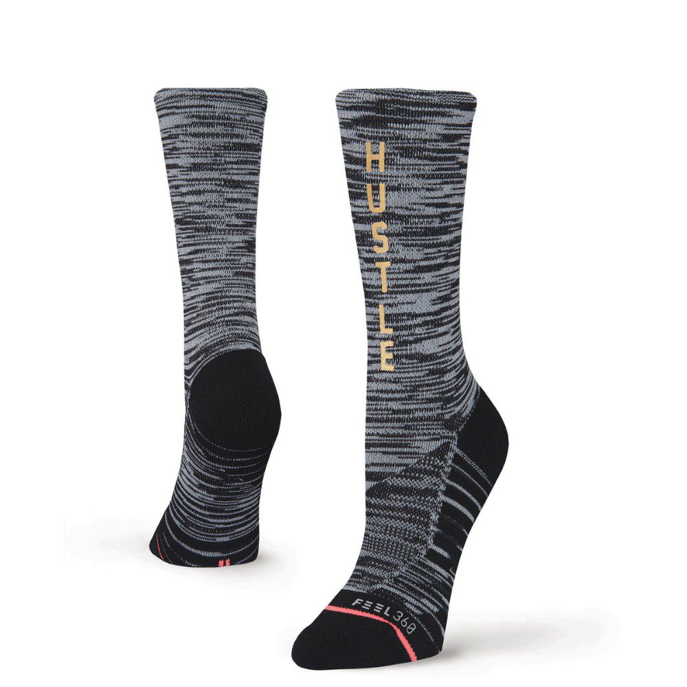 Stance Sock Hustle Harder Black Stance
