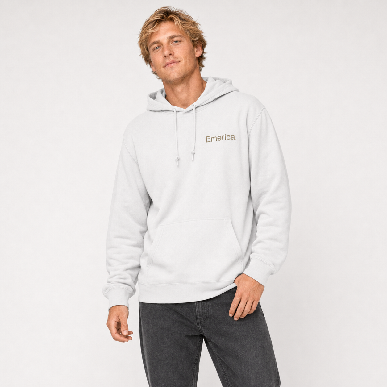 Poleron Hoodie "This is Skateboarding" White