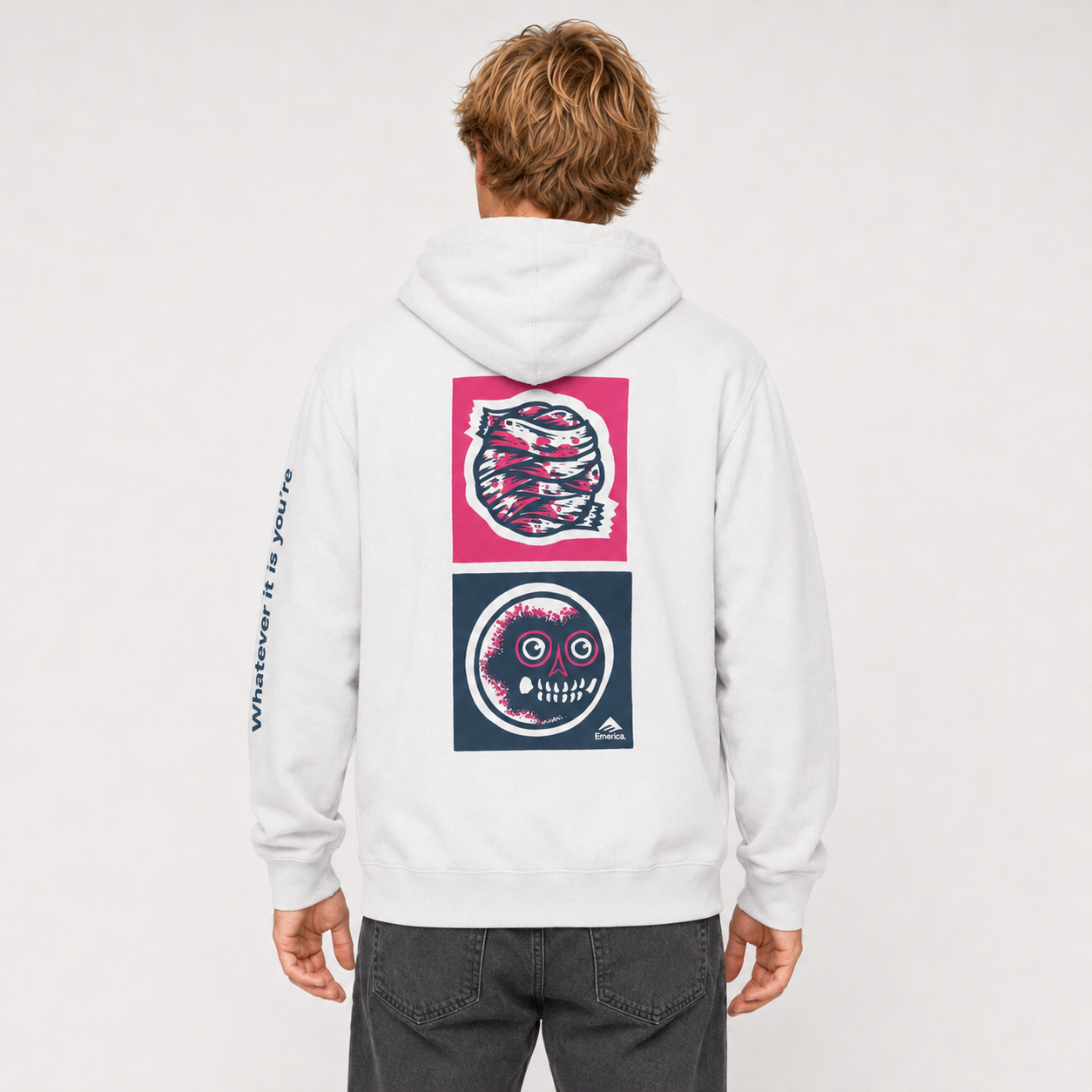 Poleron Hoodie x Michael Sieben White