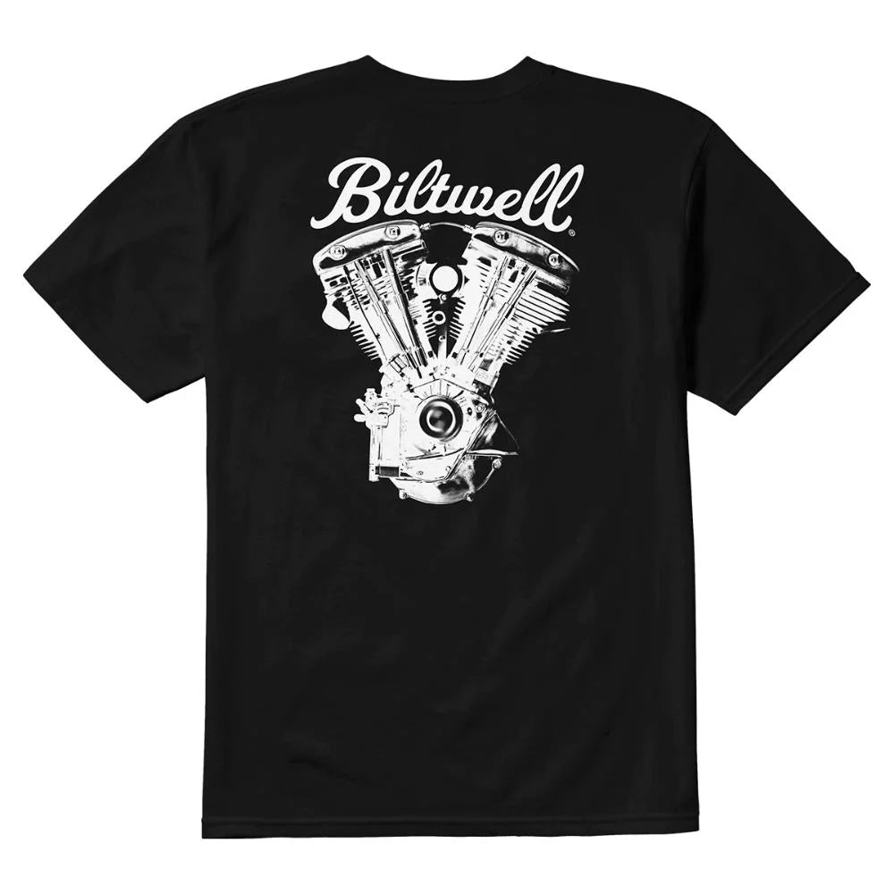 Polera Biltwell Black White