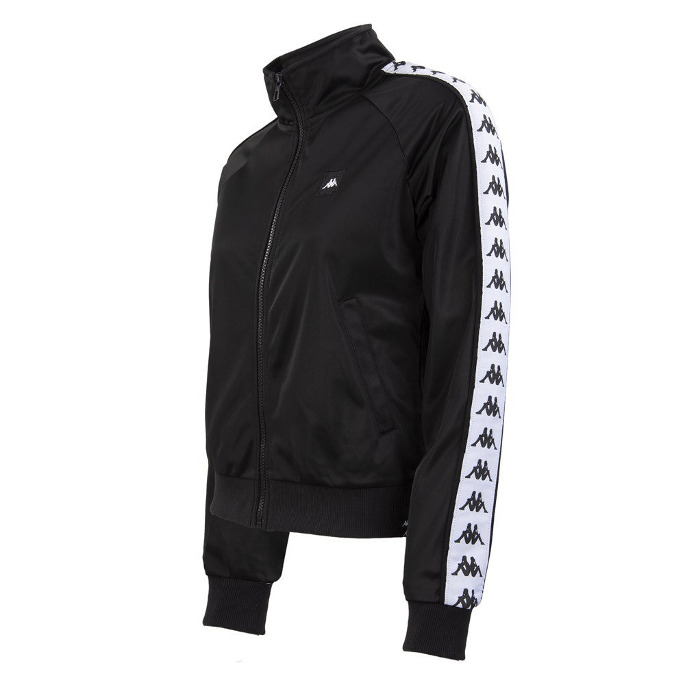 Chaqueta Women Black Banda White