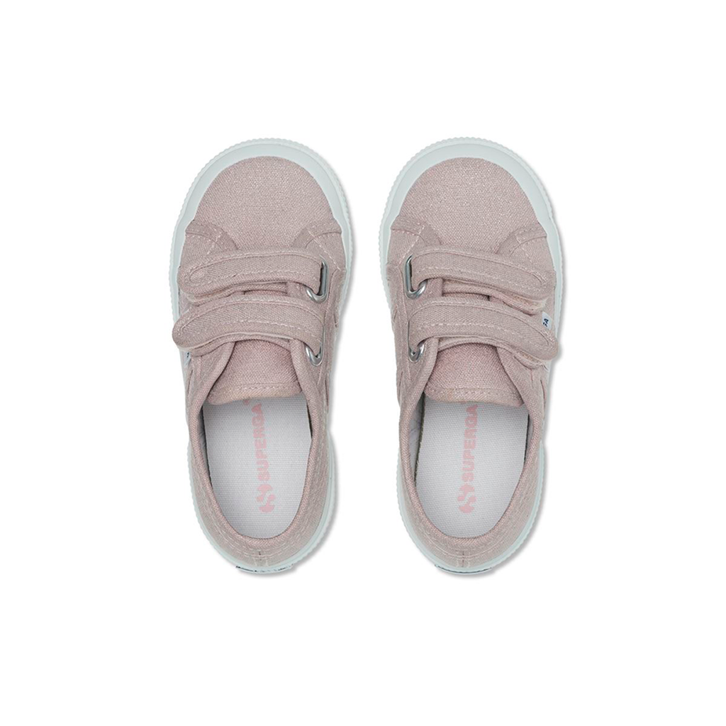 Zapatilla 2750 Kids Strap Glitter Canvas Pink