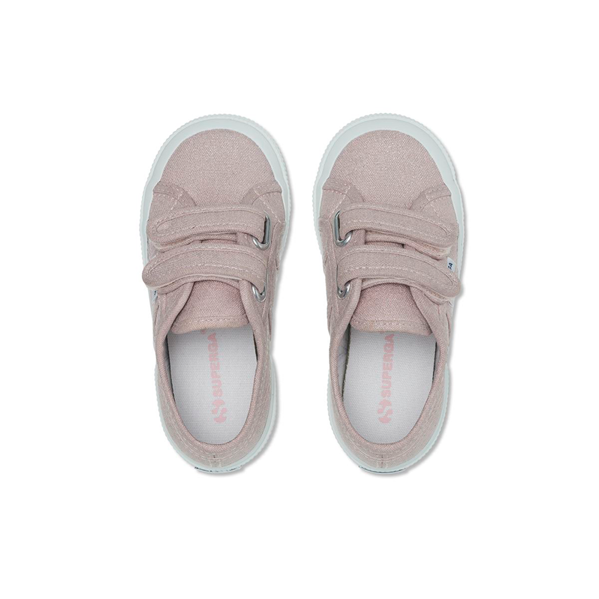 Zapatilla 2750 Kids Strap Glitter Canvas Pink