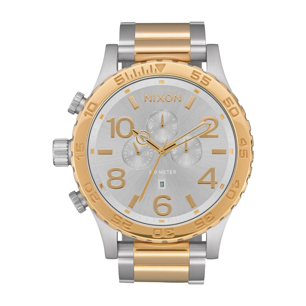 Reloj Nixon 51-30 Chrono Silver Gold