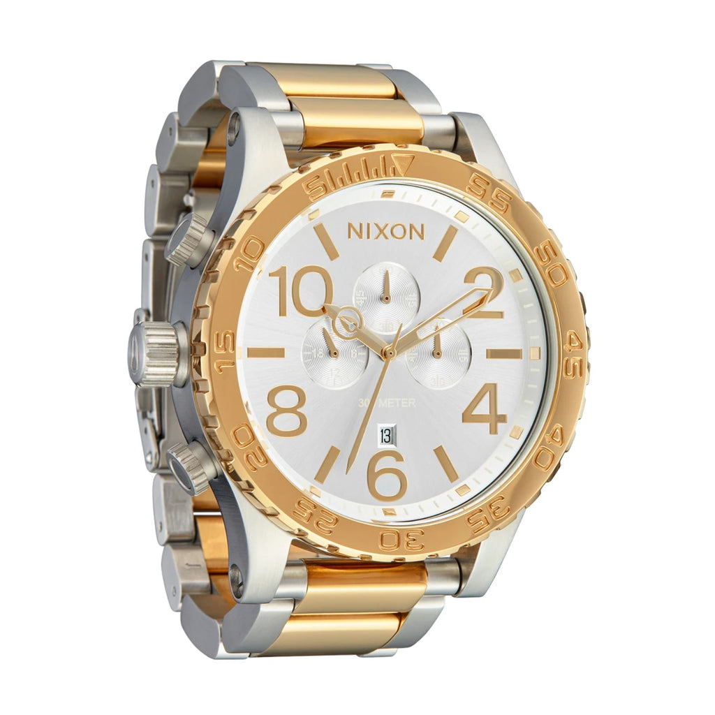 Reloj Nixon 51-30 Chrono Silver Gold