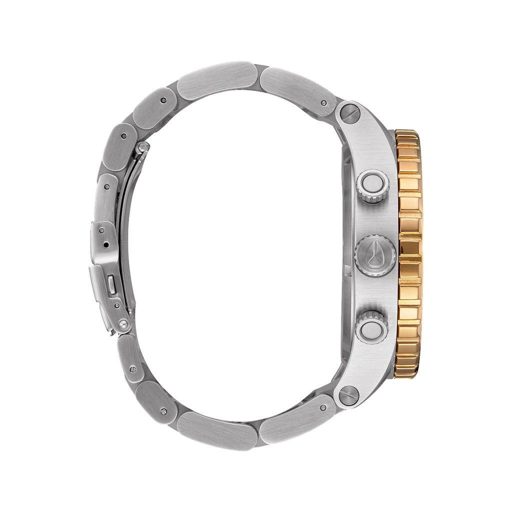 Reloj Nixon 51-30 Chrono Silver Gold