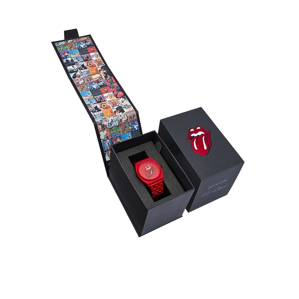 Reloj Nixon Rolling Stones Time Teller All Red