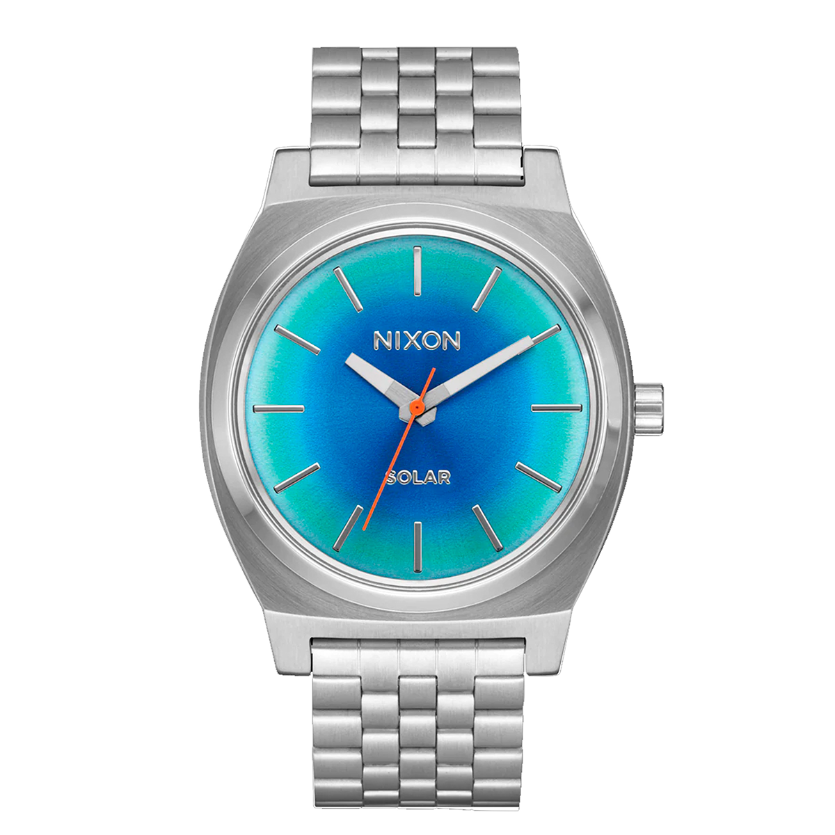 Reloj Time Teller Solar Silver Rainbow Blue
