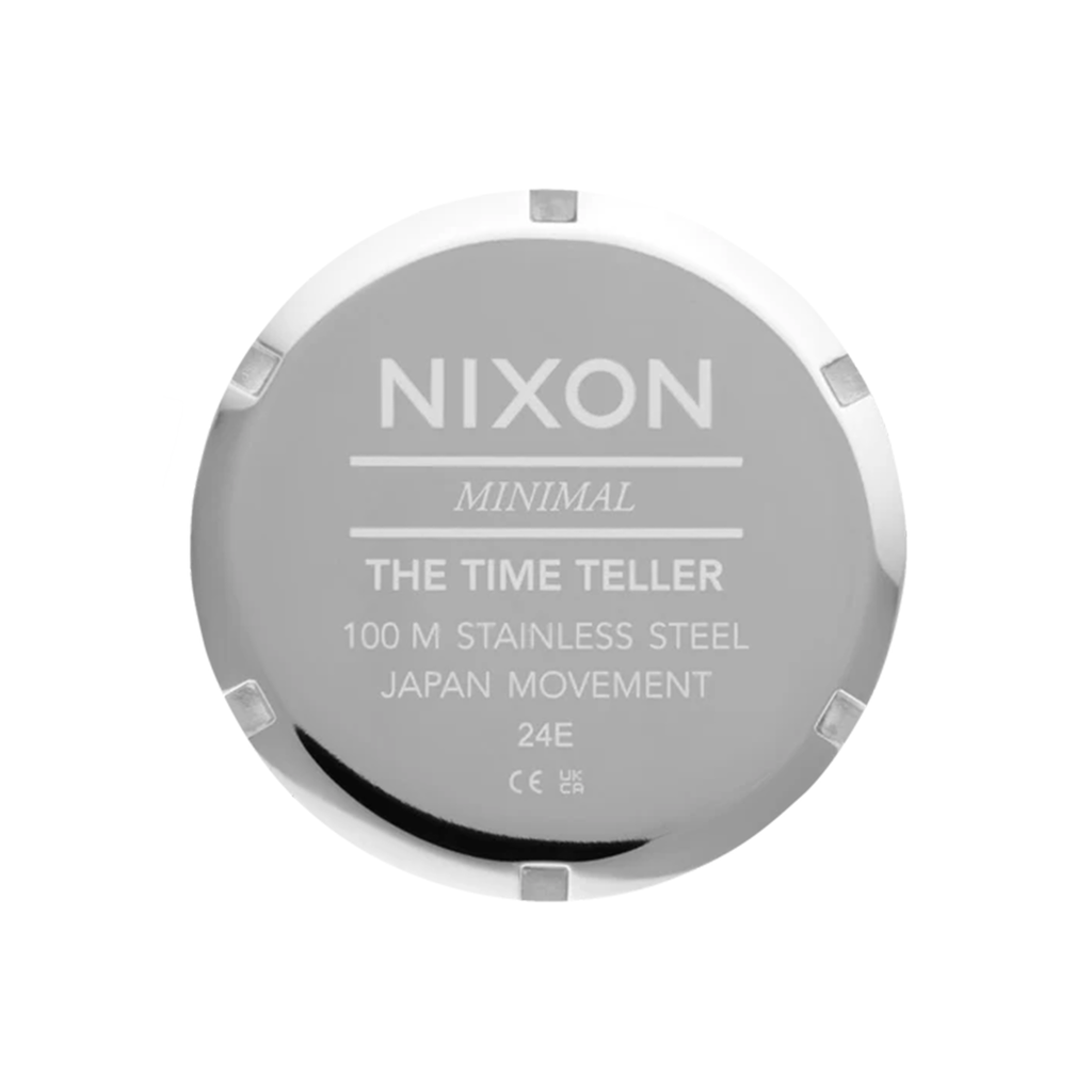 Reloj Time Teller Leather Silver Cloud Indigo