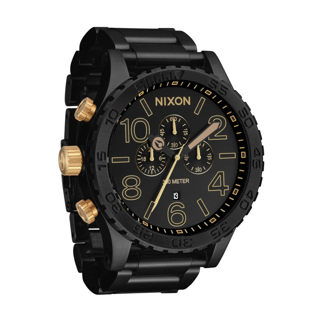 Reloj Nixon 51-30 Chrono Matte Black Gold