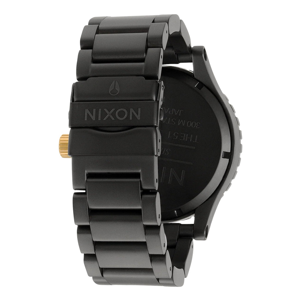 Reloj Nixon 51-30 Chrono Matte Black Gold