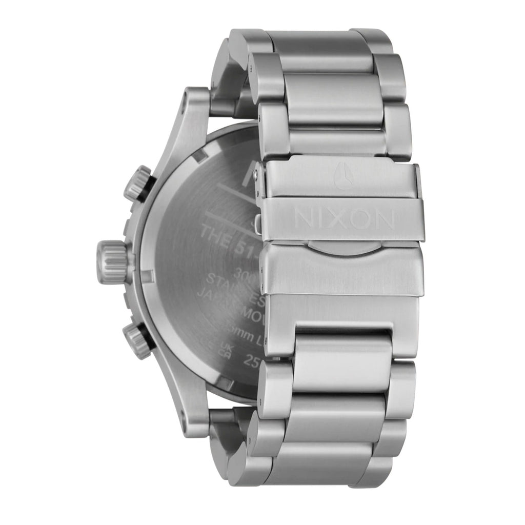 Reloj Nixon 51-30 Chrono Silver White Lume
