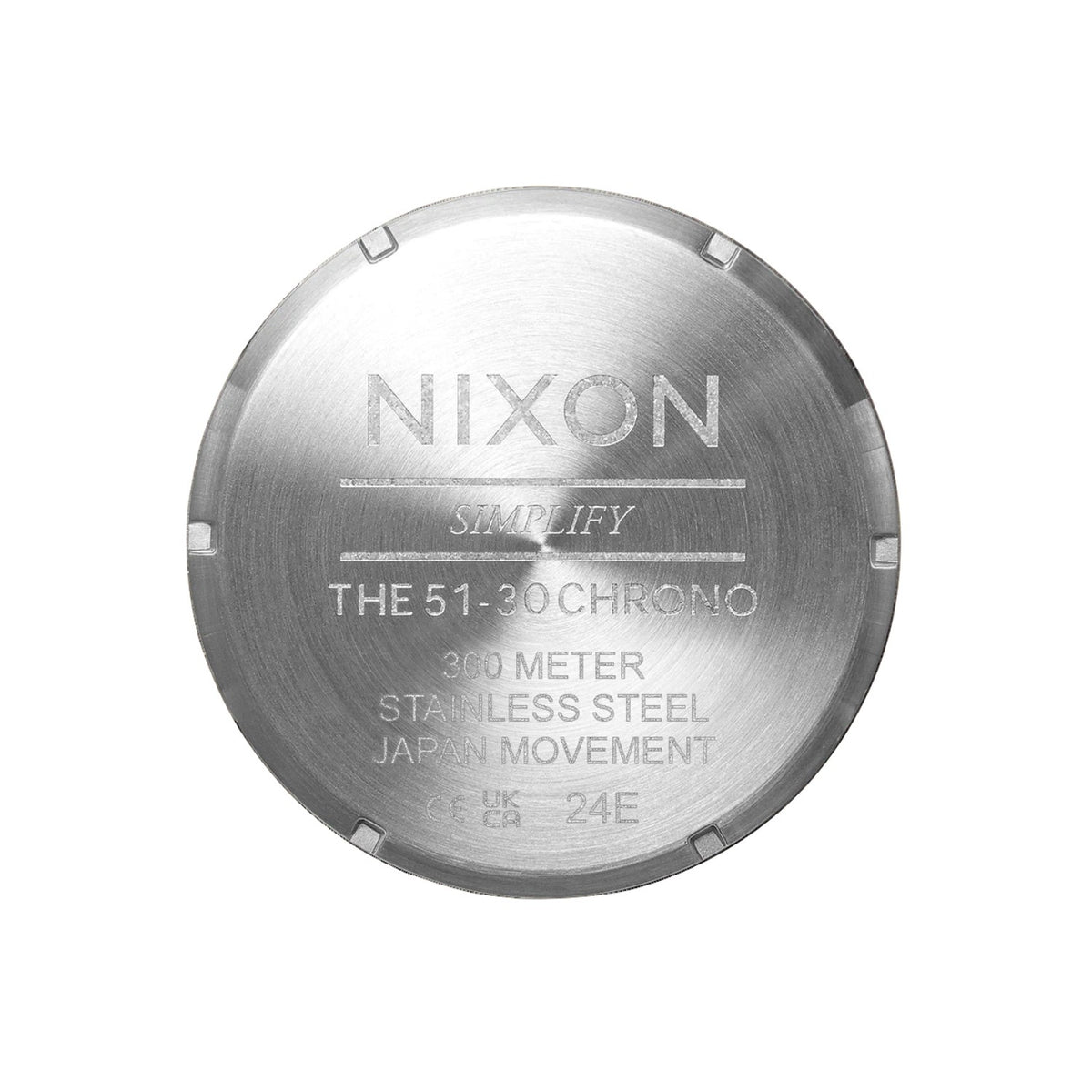 Reloj Nixon 51-30 Chrono Silver White Lume