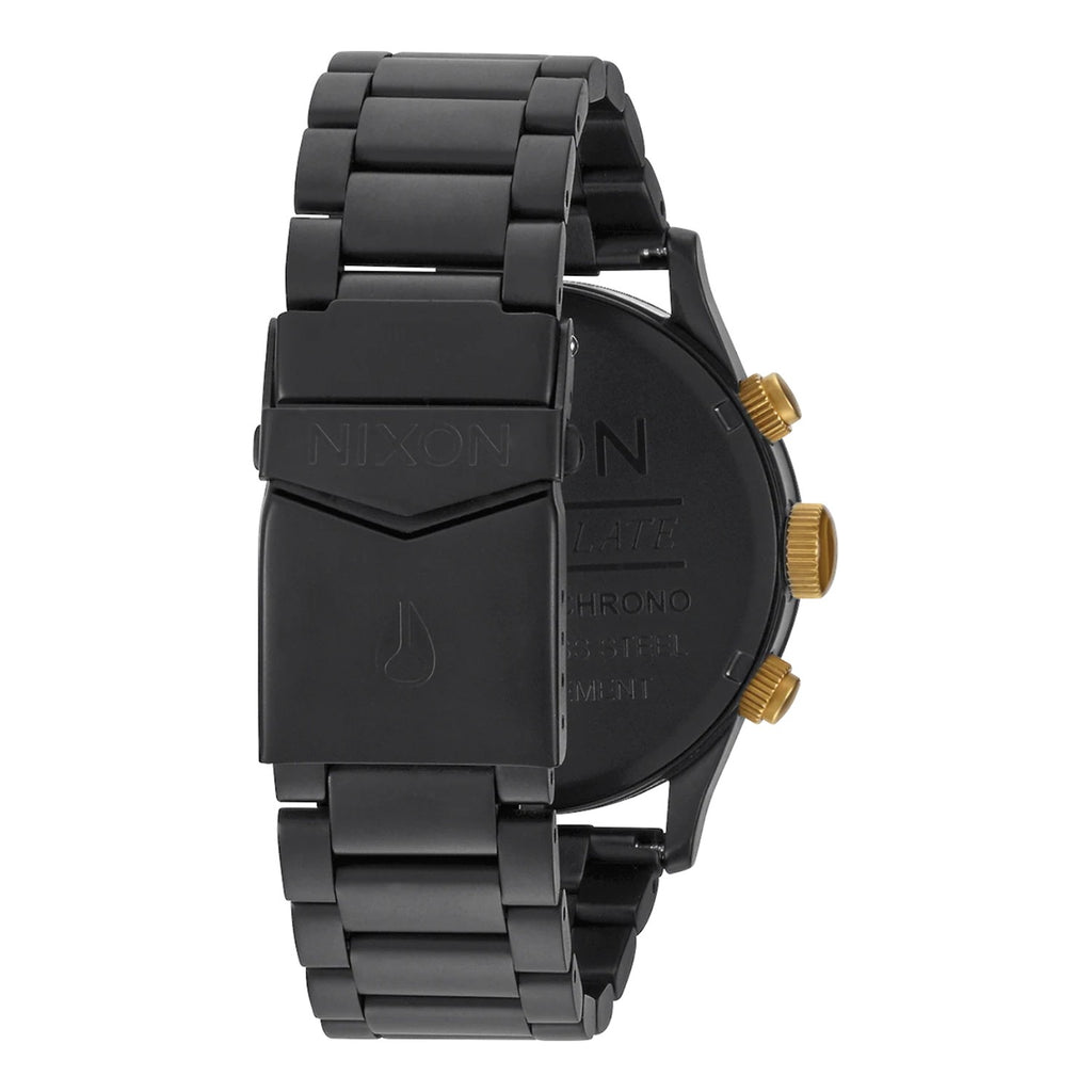 Reloj Nixon Sentry Chrono Matte Black Gold