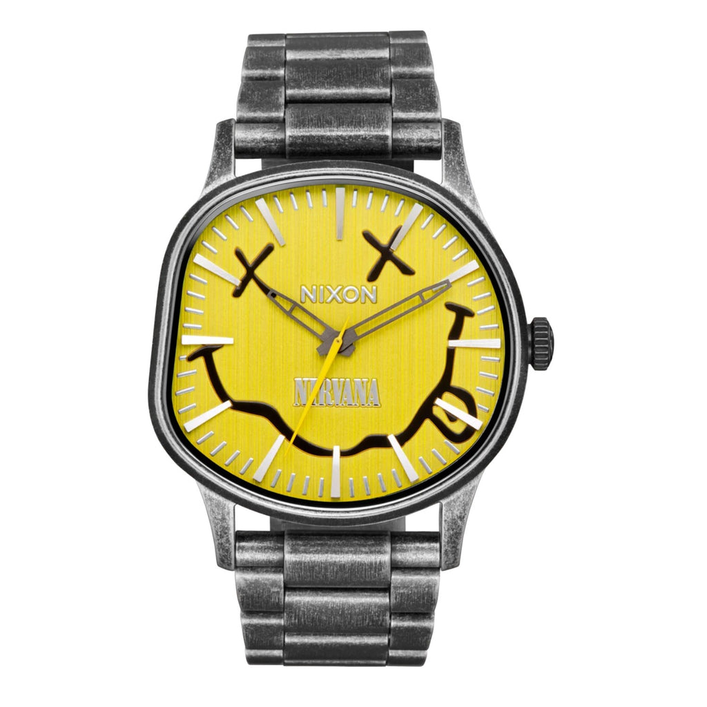 Reloj Nixon Nirvana Sentry Wobble  Yellow Nirvana Smiley