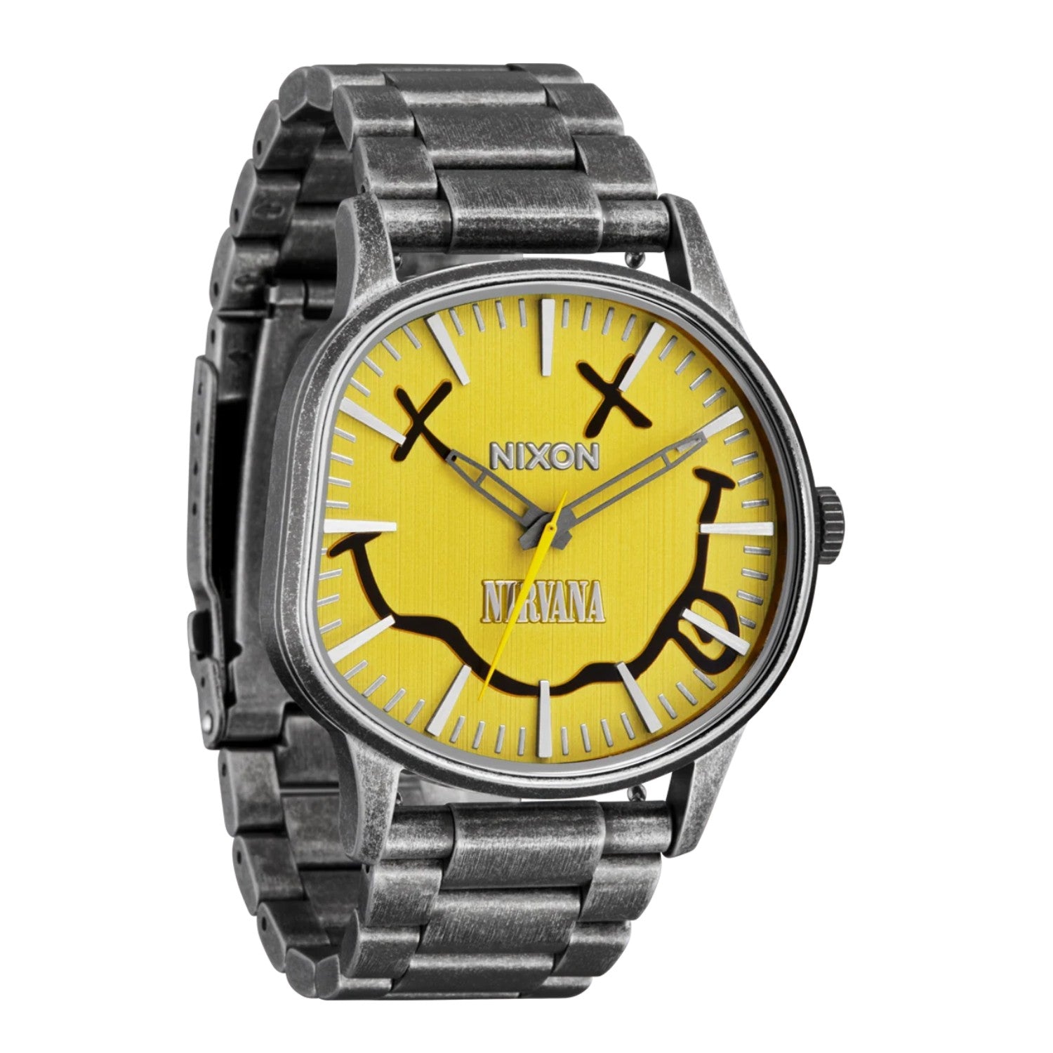 Reloj Nixon Nirvana Sentry Wobble  Yellow Nirvana Smiley