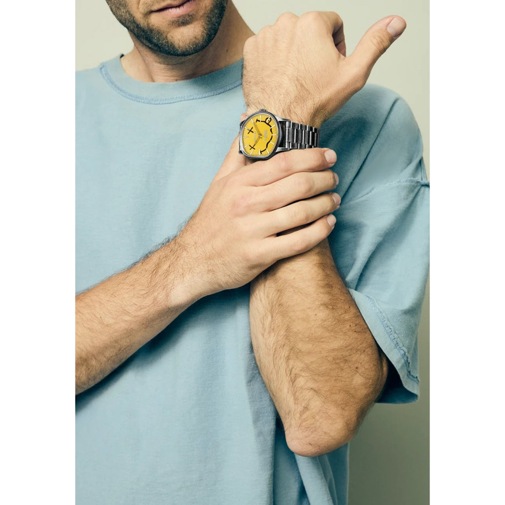Reloj Nixon Nirvana Sentry Wobble  Yellow Nirvana Smiley