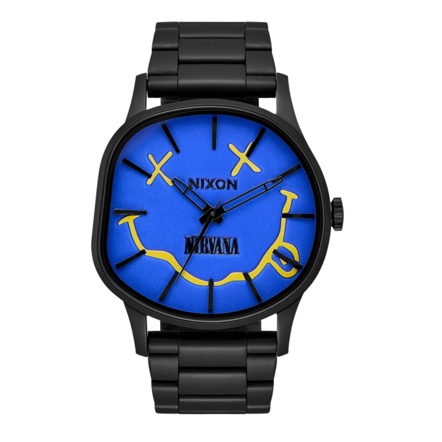 Reloj Nixon Nirvana Sentry Wobble Matte Super Black Blue
