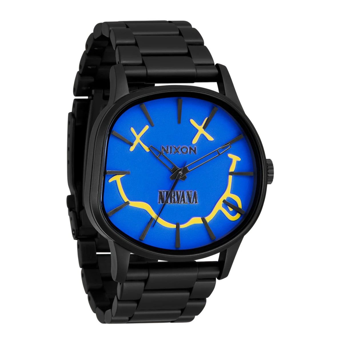 Reloj Nixon Nirvana Sentry Wobble Matte Super Black Blue