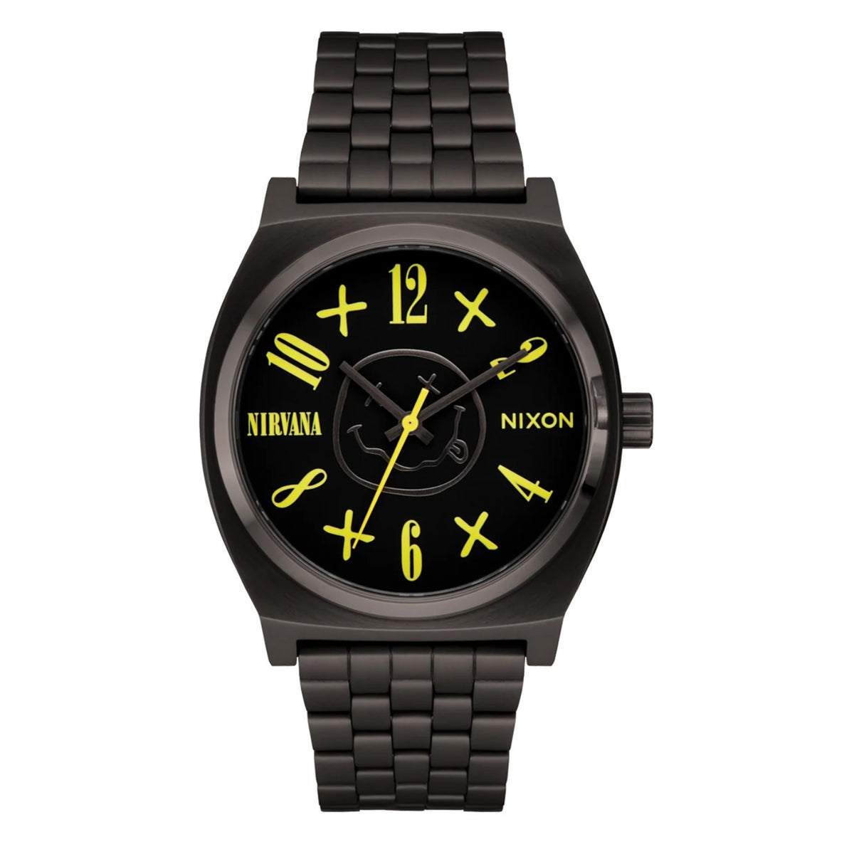 Reloj Nixon Nirvana Time Teller Black Smiley Face