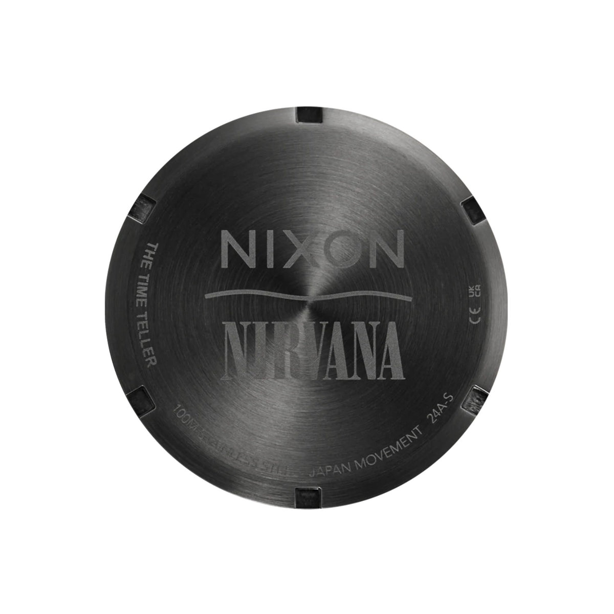 Reloj Nixon Nirvana Time Teller Black Smiley Face