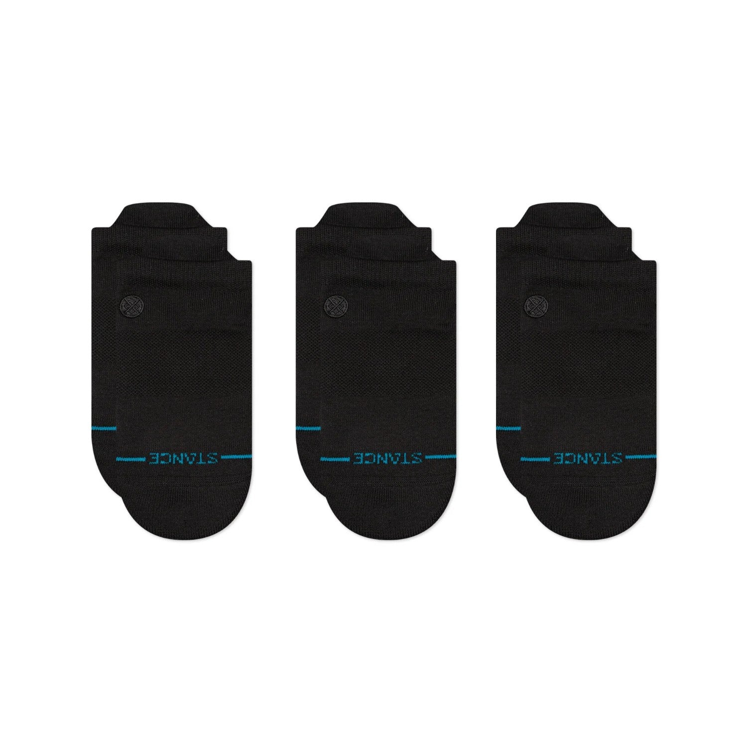Stance Socks 3 Pack Icon Low Tab Black Traditional