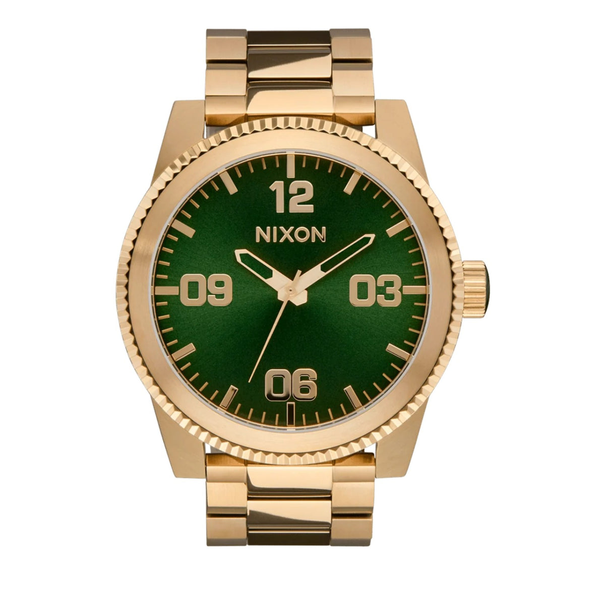 Reloj Nixon Corporal Green Gold