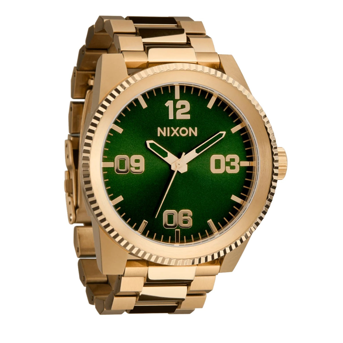 Reloj Nixon Corporal Green Gold