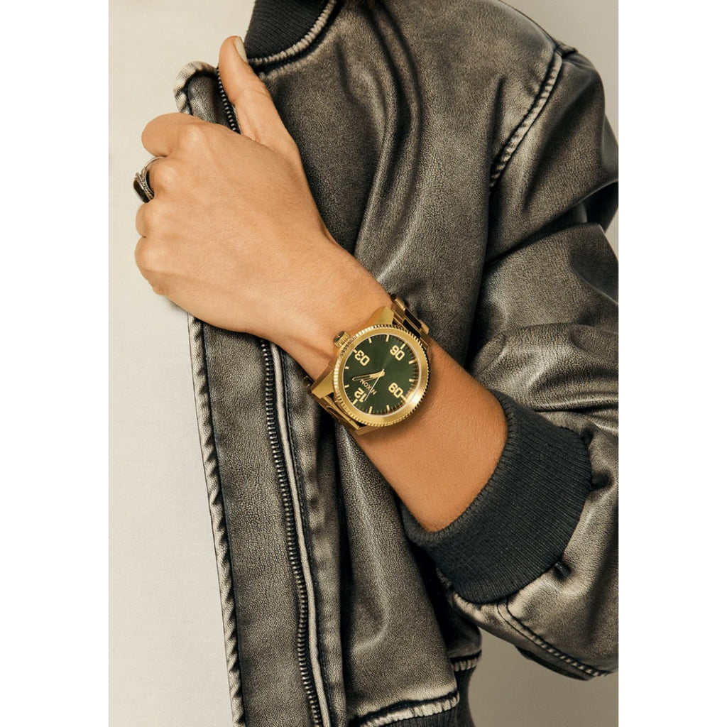 Reloj Nixon Corporal Green Gold