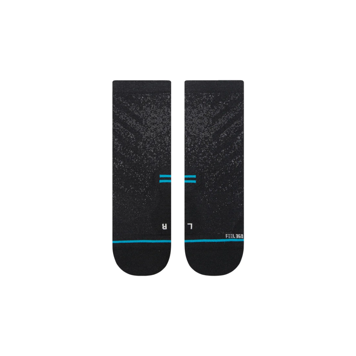 Stance Sock Run Light Quarter Black
