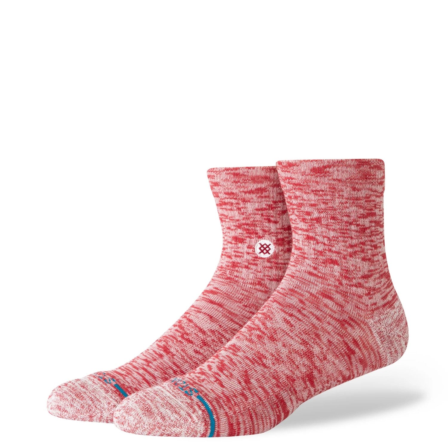 Stance Socks Slub Quarter Red