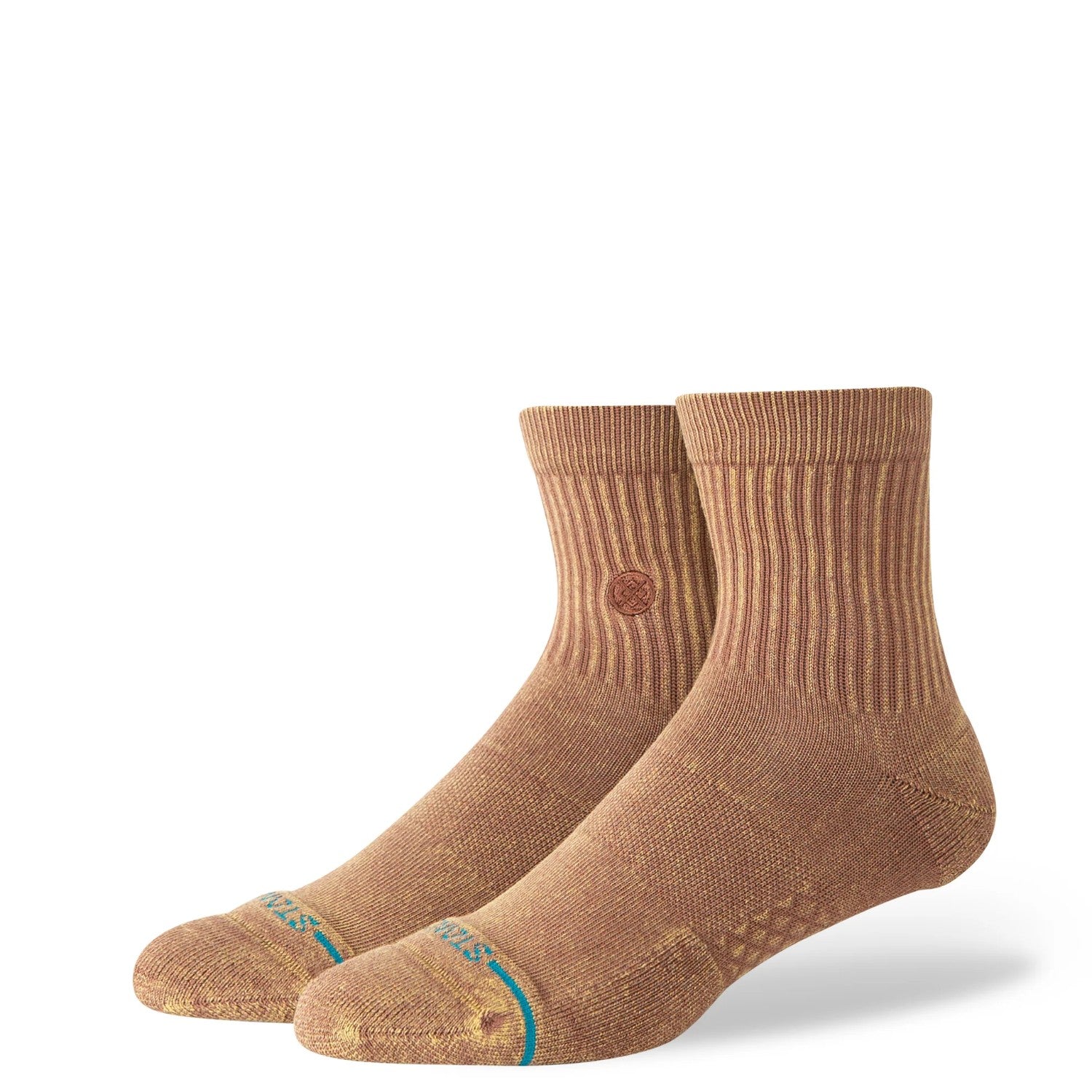 Stance Socks Icon Washed Quarter Brown