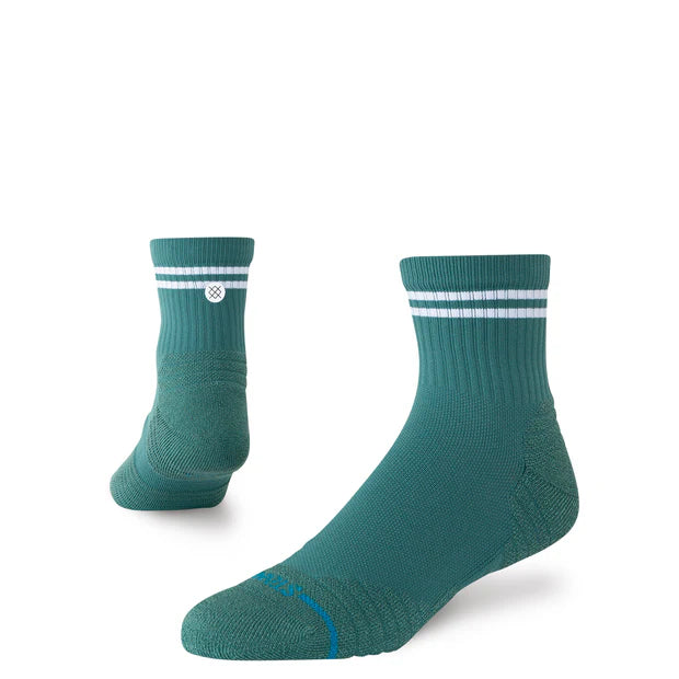 Stance Socks Lined Up Mid Quarter Teal