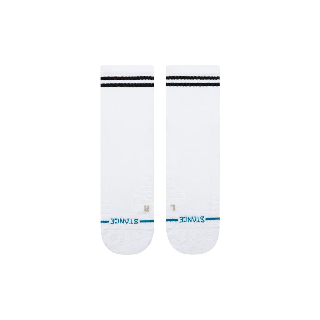 Stance Socks Lined Up Mid Quarter White