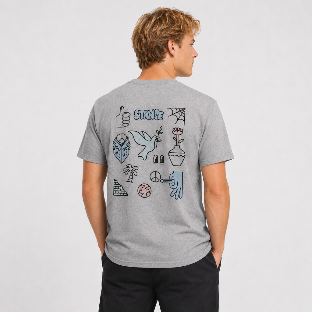 Polera Sketchy Heather Grey