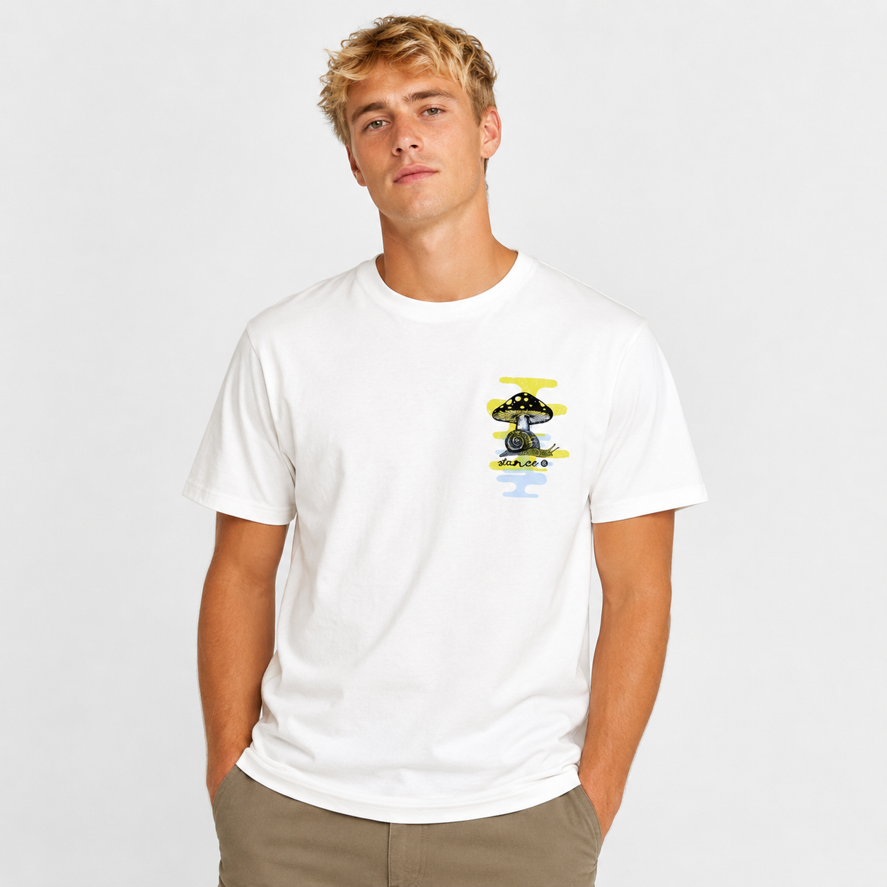Polera Men Mental Growth White