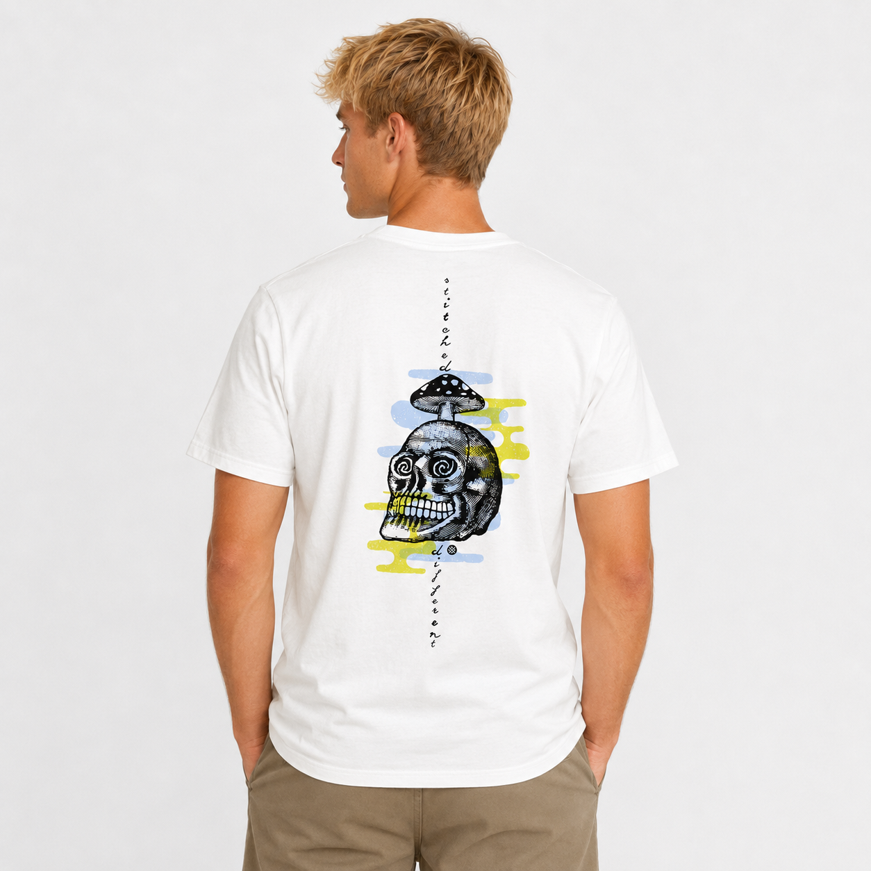 Polera Men Mental Growth White