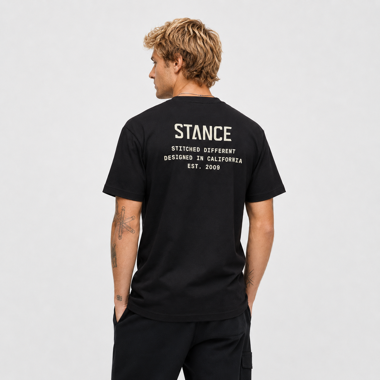 Polera Stance Established Black