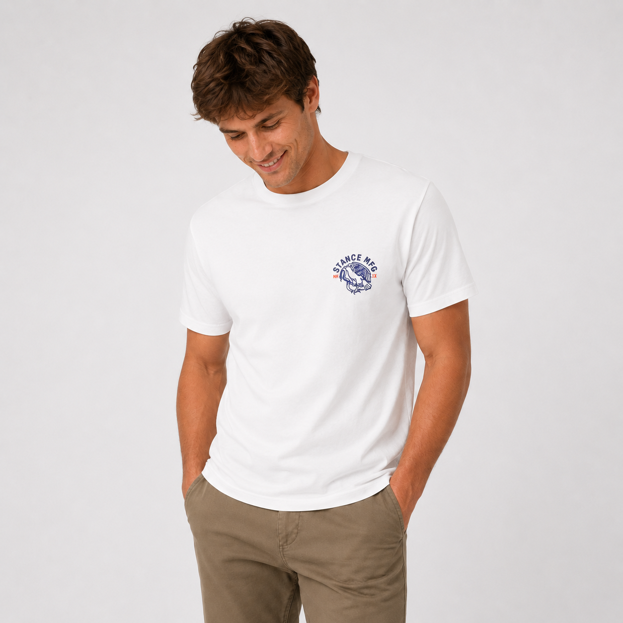 Polera Stance Classic Prey White