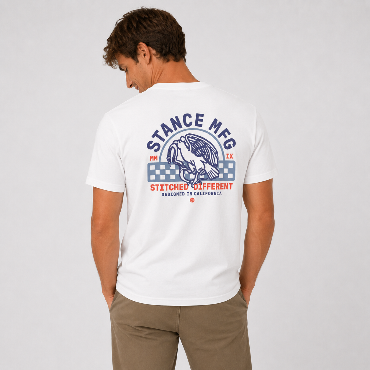 Polera Stance Classic Prey White