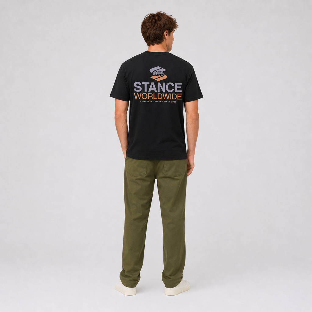 Polera Stance Worldwide Black